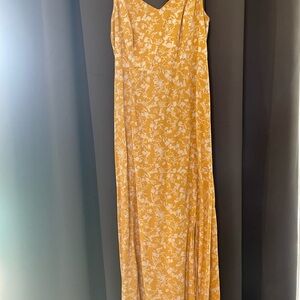 Old Navy Yellow Floral Maxi Dress